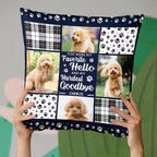 Pillow Sympathy Gift for Loss of Dog Soft Photo Cushion