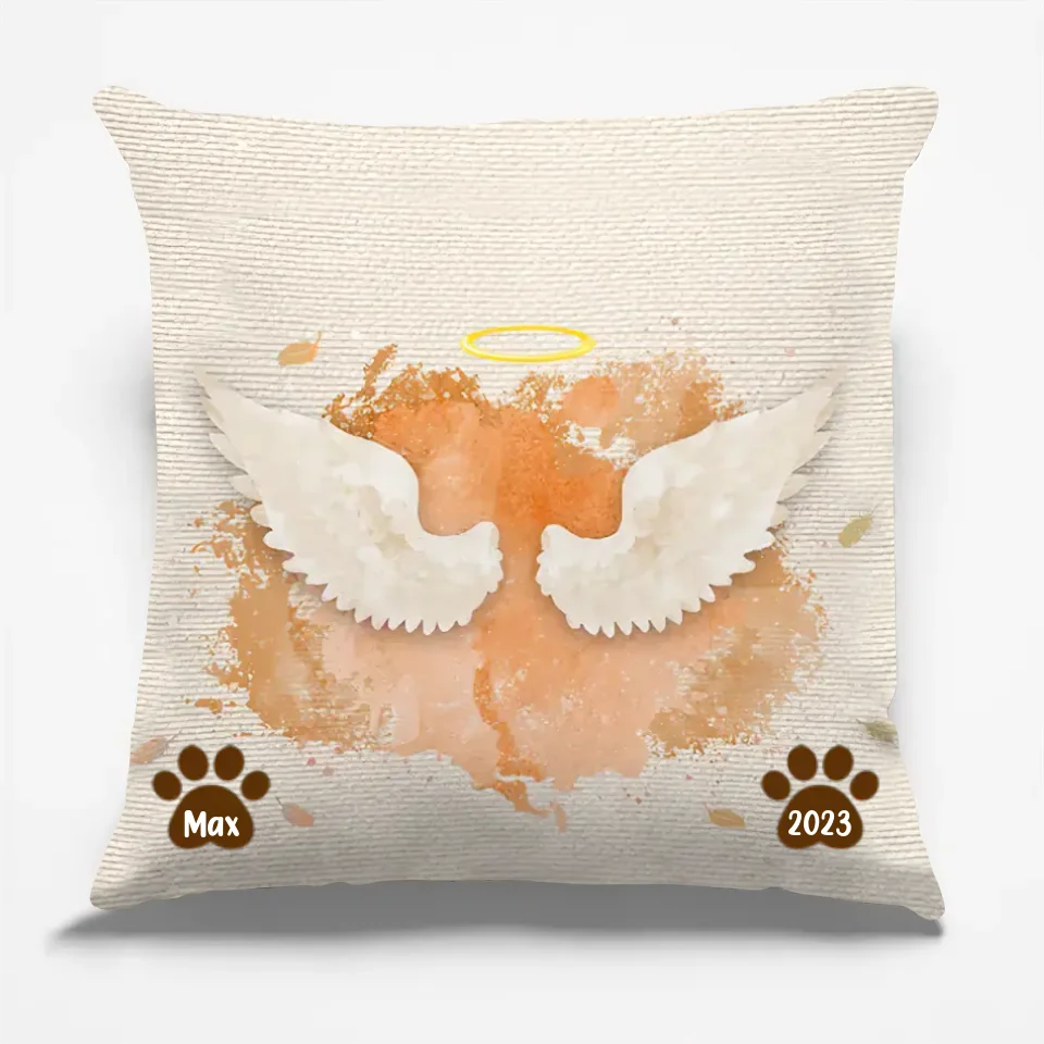 Pillow Soft Photo Cushion Personalized Photo Sympathy Gift for Loss of Dog