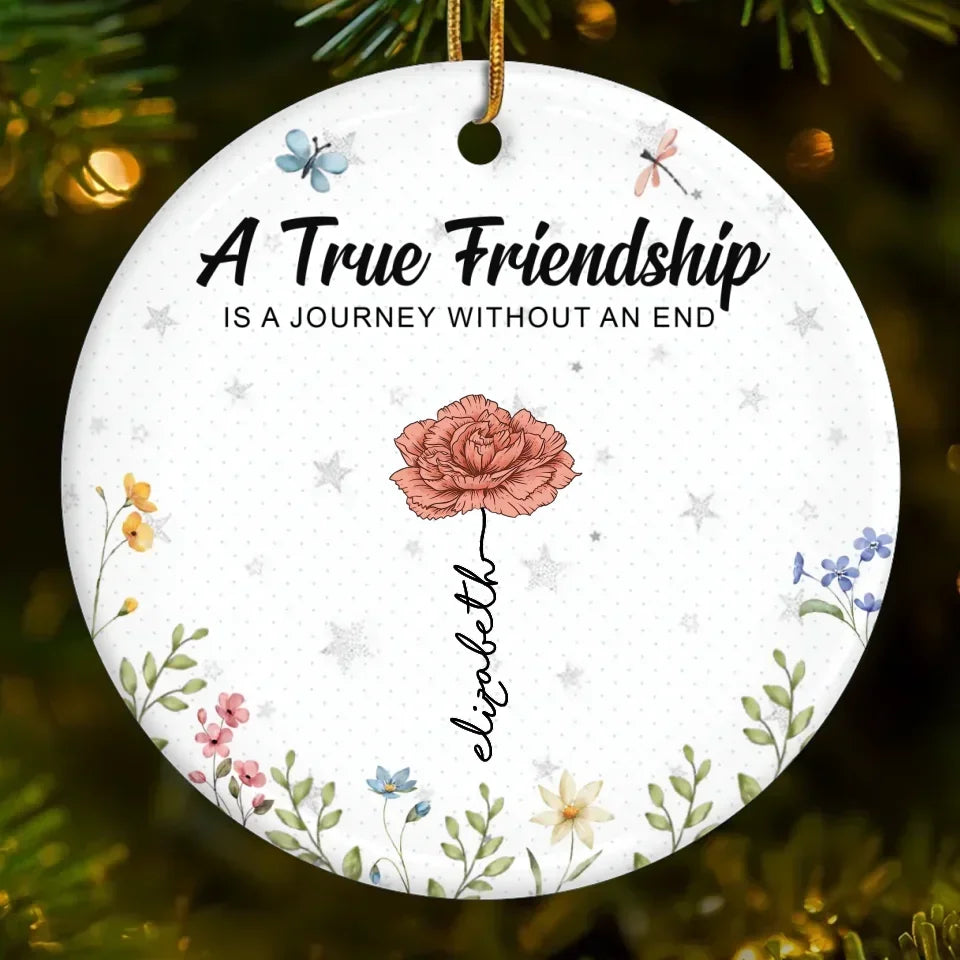 circle ornament personalized design ceramic