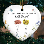 heart ornament personalized design ceramic