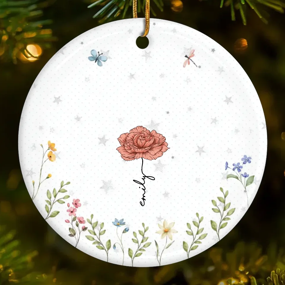 ceramic ornament personalized design christmas gift