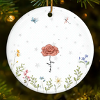 ceramic ornament personalized design christmas gift
