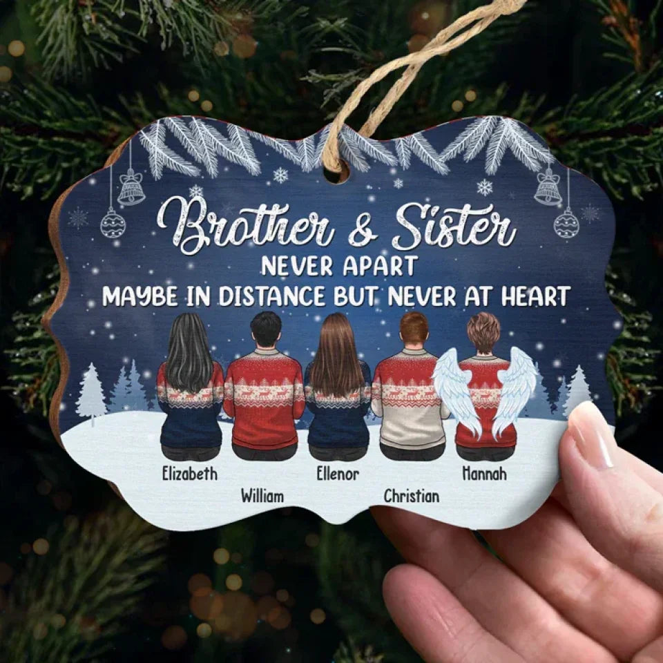 personalized design ornament wooden style remembrance gift acrylic