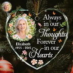 ornament personalized photo with name keepsake display crystal glass