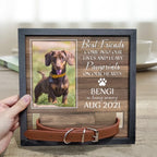 My Hardest Goodbye Pet Collar Frame Personalized Photo Memorial Sign Loss of Dog Gift for Grief Support