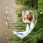 Glass Ornament Sympathy Gift for Loss of Dog Light Catching Keepsake