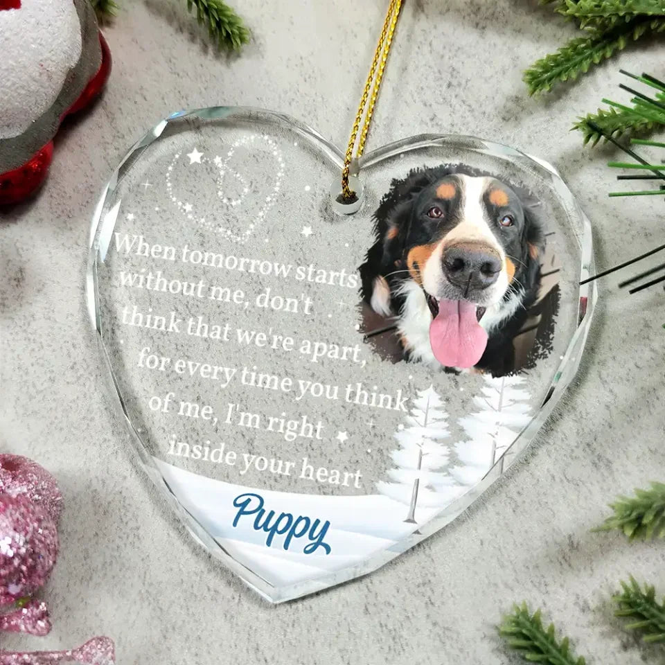 Personalized Photo Glass Ornament Light Catching Keepsake