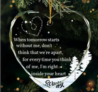 Glass Ornament Light Catching Keepsake Personalized Photo Sympathy Gift for Loss of Dog