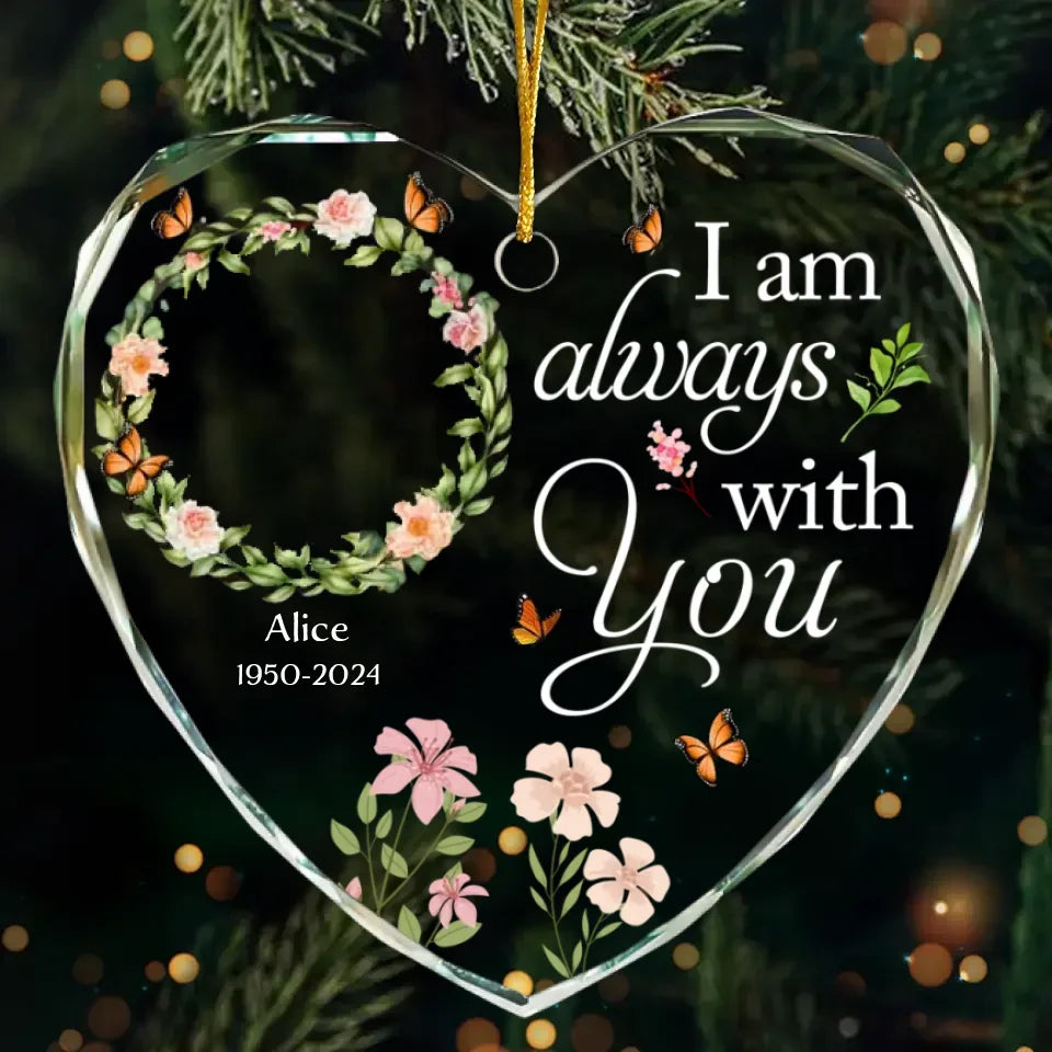personalized photo with name ornament holiday decor