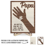 fathers day surprise custom gift for dad inspired by we hold our hands together and forever
