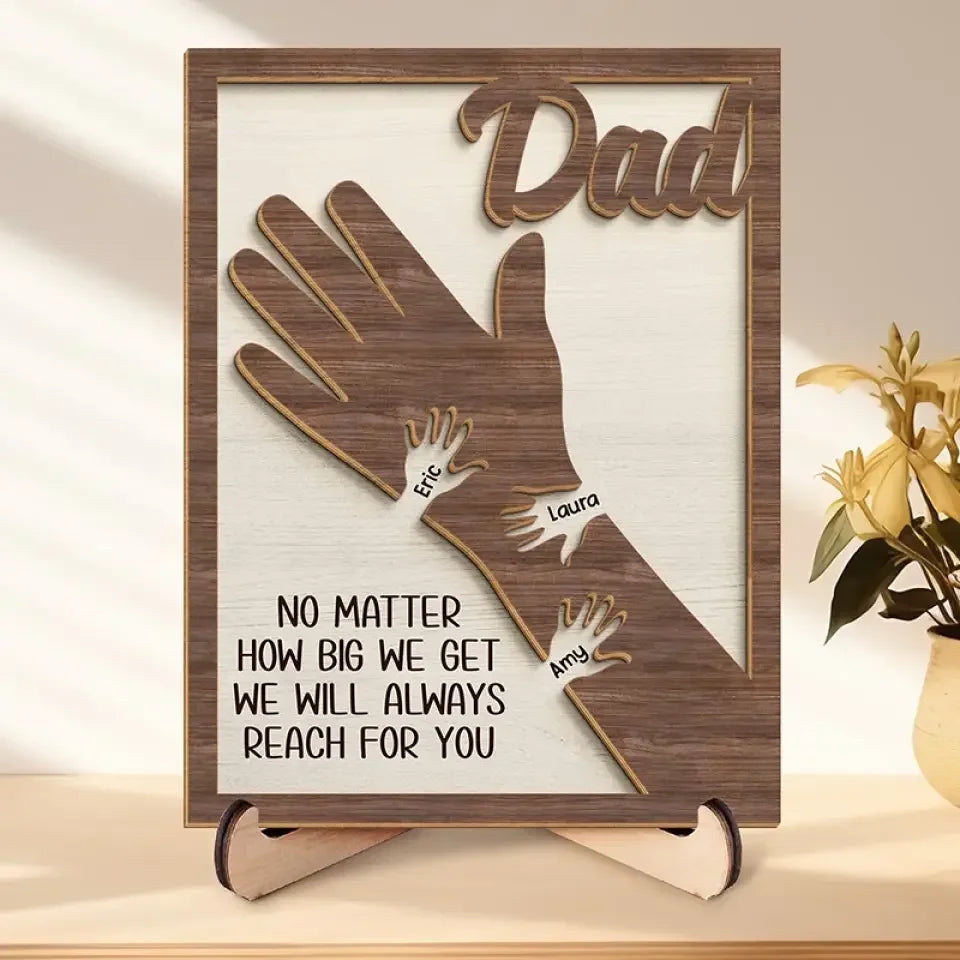we hold our hands together and forever custom gift for dad personalized gift