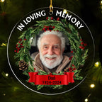acrylic keepsake ornament personalized photo with name remembrance gift acrylic