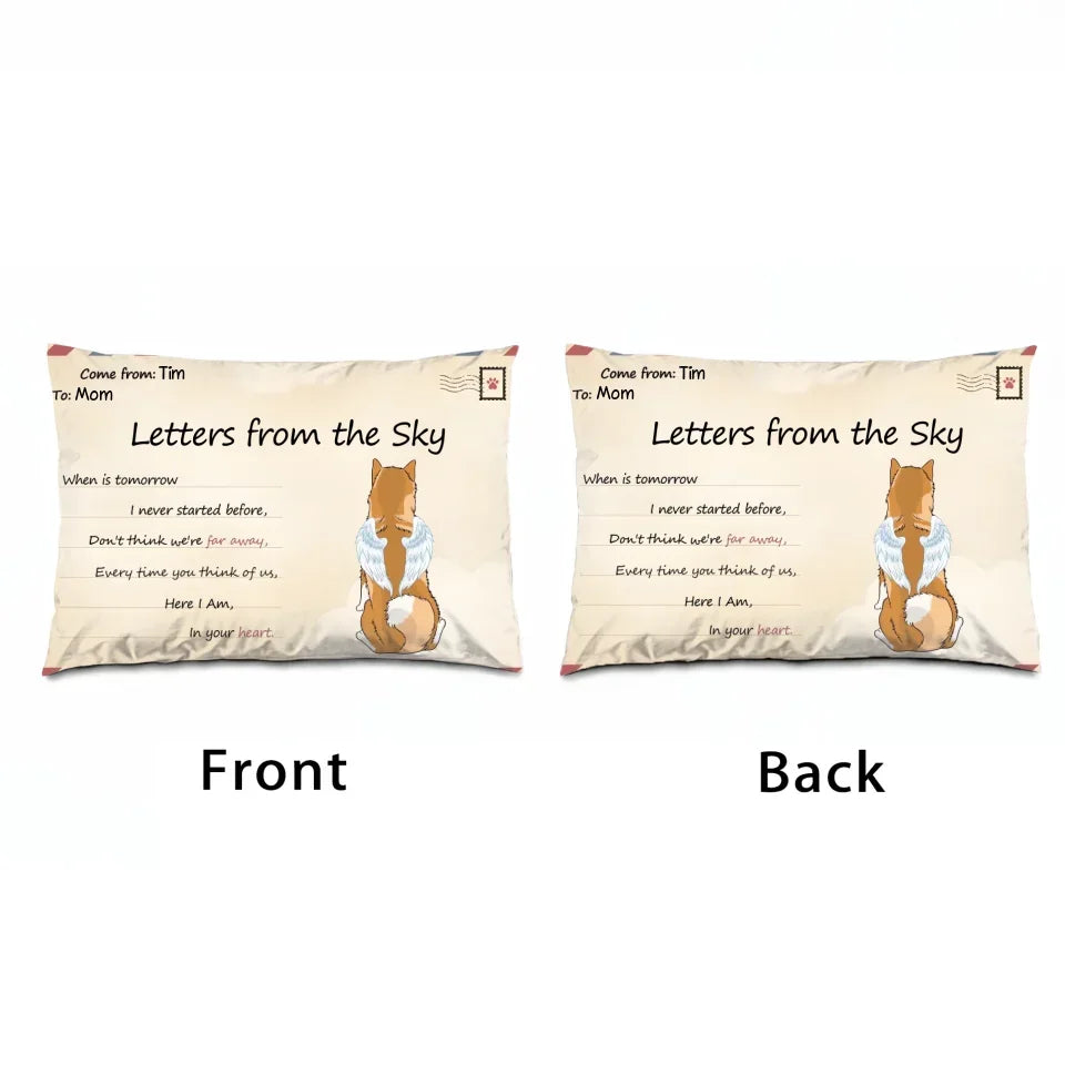 personalized photo pillow loss of dog gift comfort gift personalized preview