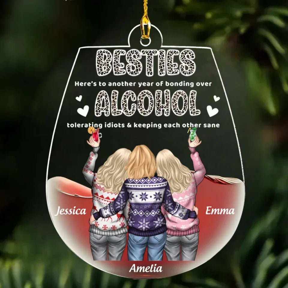 acrylic ornament personalized design gift for best friend
