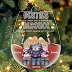 personalized design acrylic ornament gift for best friend