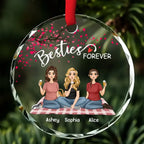 crystal glass ornament personalized design gift for best friend