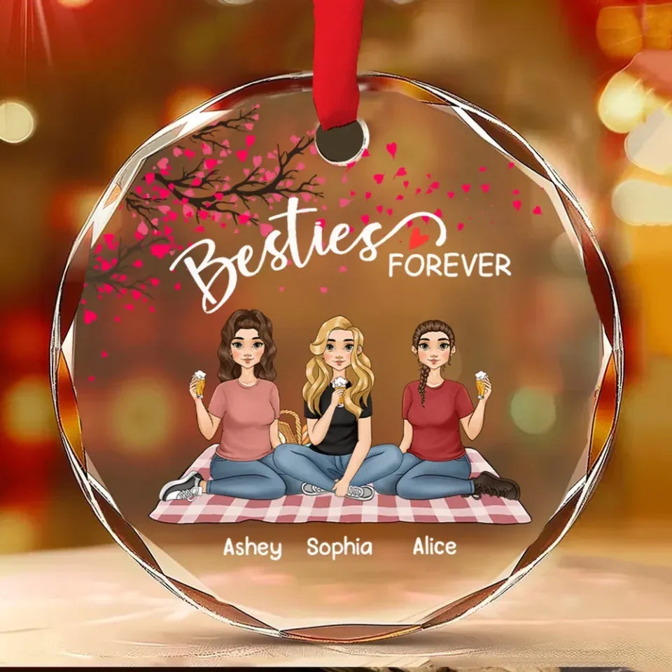 glass ornament gift for best friend