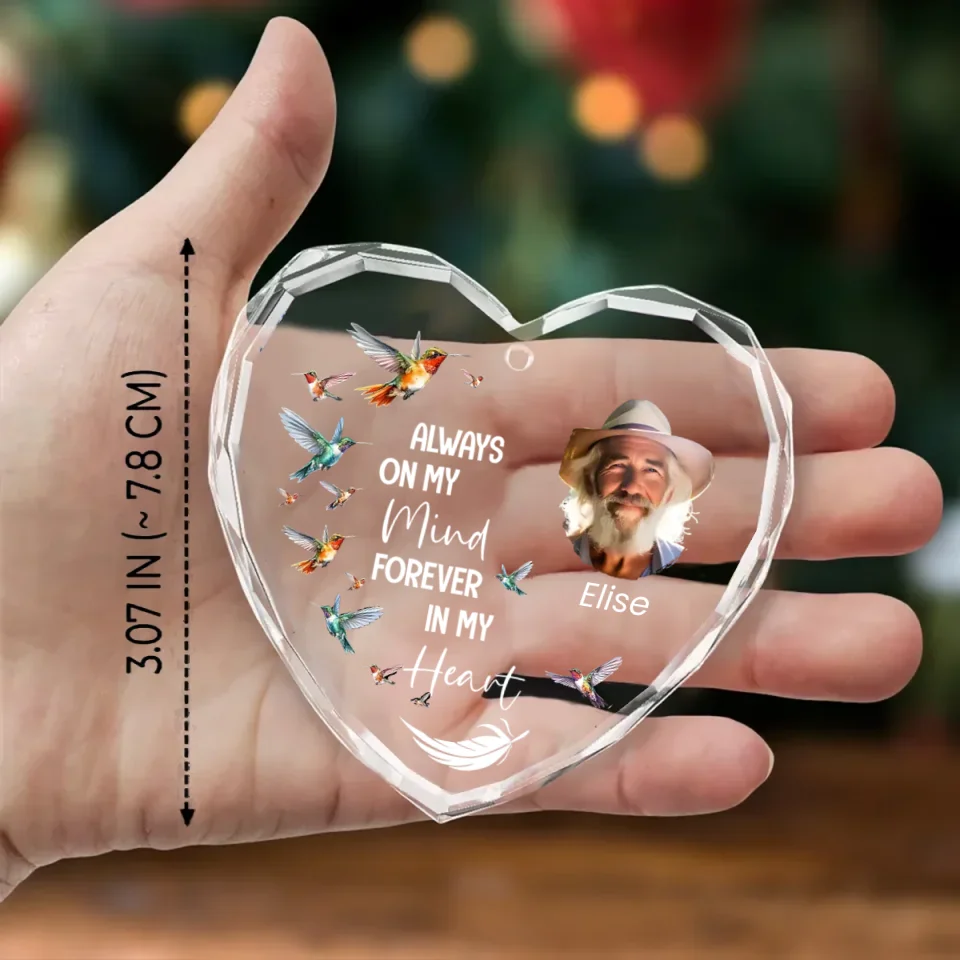 personalized photo with name ornament holiday decor