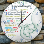 wall clock personalized gift for daughter holiday main image