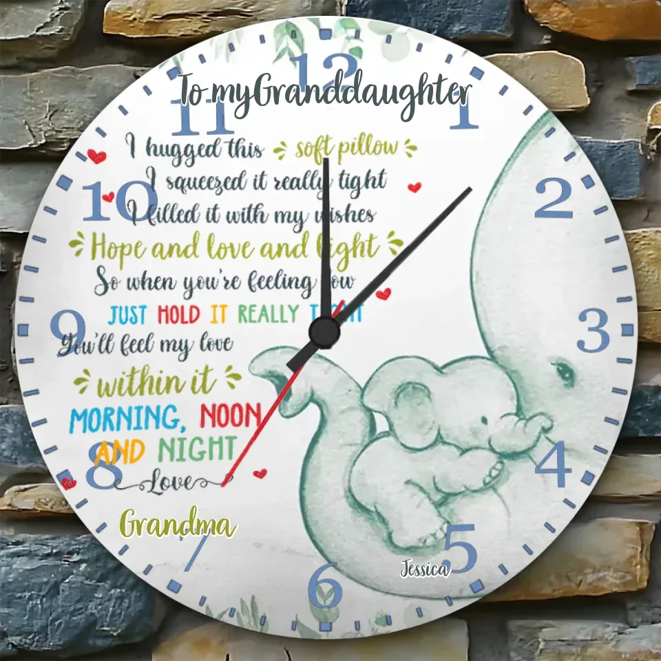 wall clock personalized gift for daughter holiday main image