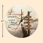custom name wooden wall clock as a birthday gift