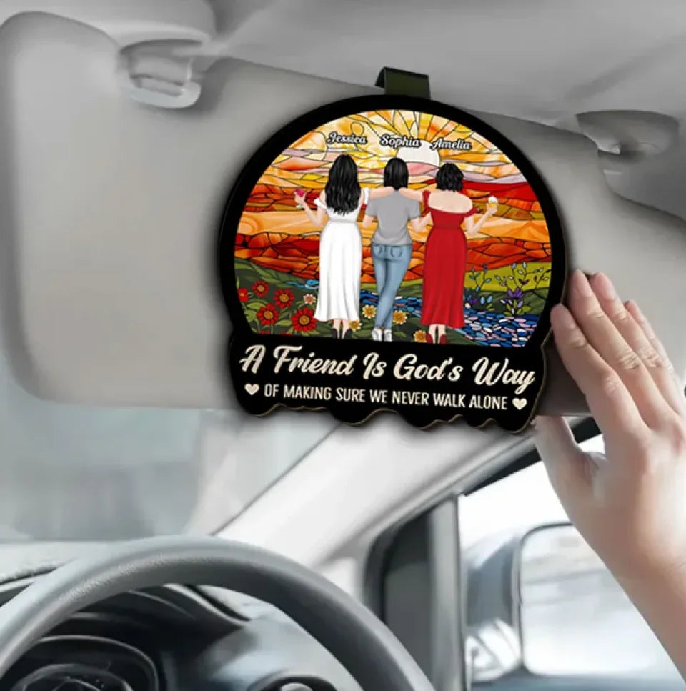 car visor clip personalized design wooden