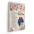 canvas unframed personalized design bestie canvas wall art