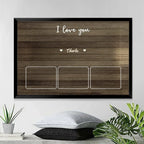 fathers day surprise custom gift for dad inspired by we love you daddy