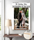 Personalized Wedding Times Photo Poster Couple Wall Decor 1st Year Anniversary Gift custom anniversary keepsake
