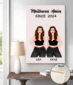 canvas unframed canvas personalized design gift for best friend