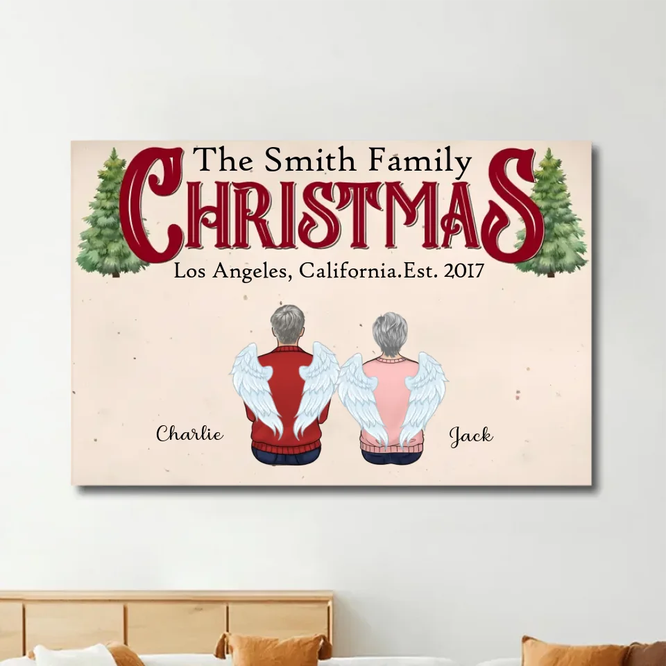 poster personalized photo wooden christmas remembrance poster and canvas