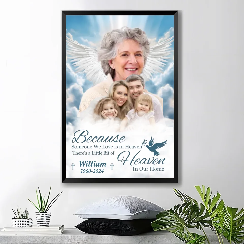 canvas personalized photo with name memorial keepsake poster and canvas