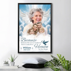 canvas personalized photo with name memorial keepsake poster and canvas