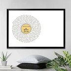 wall art angel canvas personalized lyrics and name wall art keepsake poster and canvas