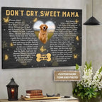Poster Without Frame Personalized Keepsake Never Forgotten Home Remembrance Gift for Loss of Dog