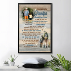 grandpas favorite moments canvas meaningful wall art fathers day gift for grandpa