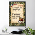 fathers day surprise custom gift for dad inspired by father s day gifts for soldier dad letter canvas print wall art
