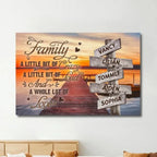 custom name wooden poster print for living room decor