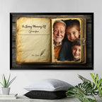 canvas personalized photo wall art memorial keepsake poster and canvas