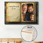 personalized photo canvas wooden wall art keepsake poster and canvas