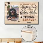 Canvas Unframed Personalized Photo Memorial Gift Sympathy for Loss of Dog