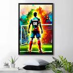 canvas unframed boy football room decoration poster personalized design wall art