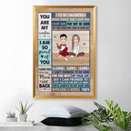 personalized poster and wrapped canvas gift for daughter product photo
