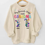 my favorite peeps call me grandma sweatshirt family keepsake for grandma