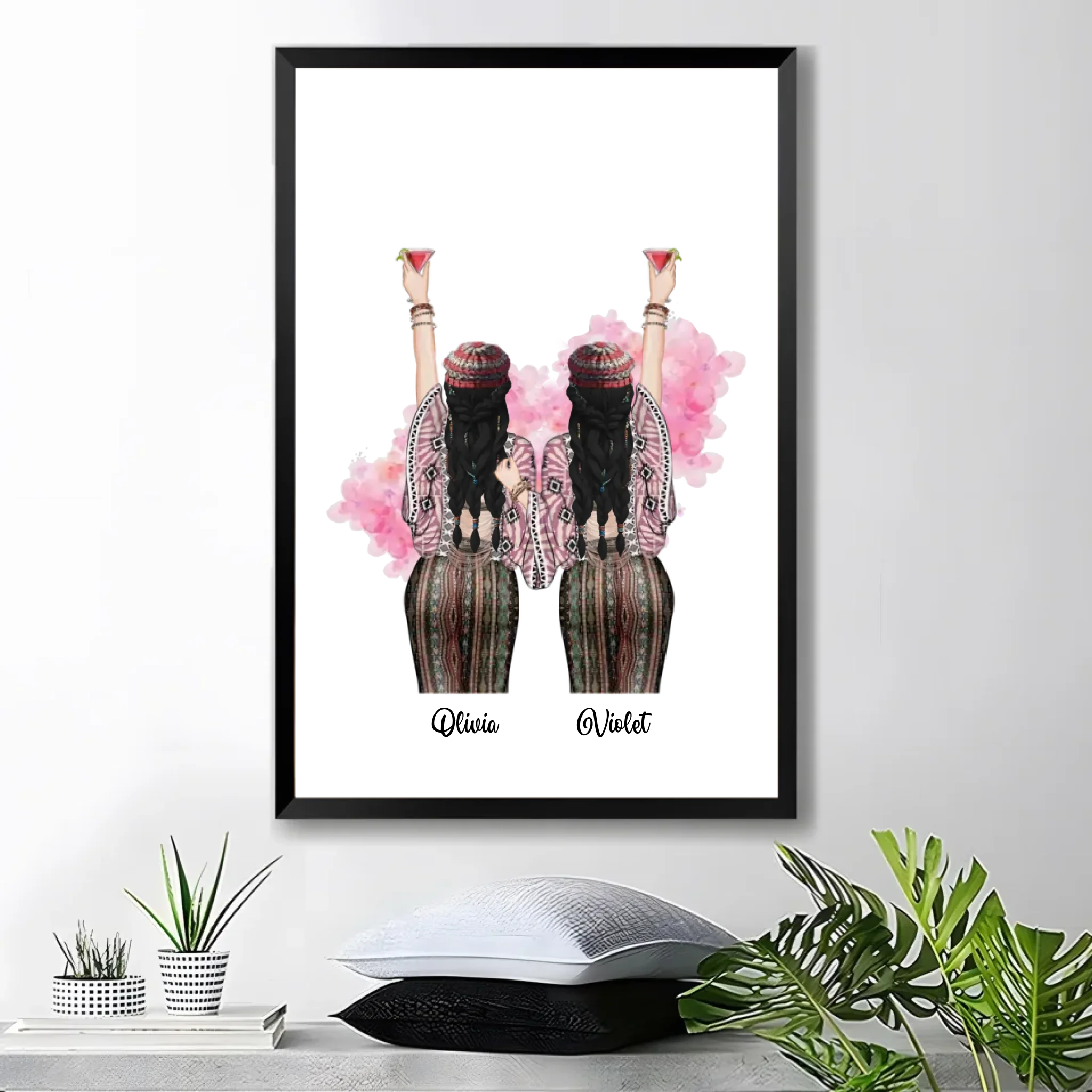 canvas unframed canvas personalized design gift for best friend