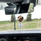 angel wings personalized photo with name charm custom keepsake