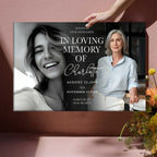 canvas personalized photo with name wall art memorial keepsake poster and canvas