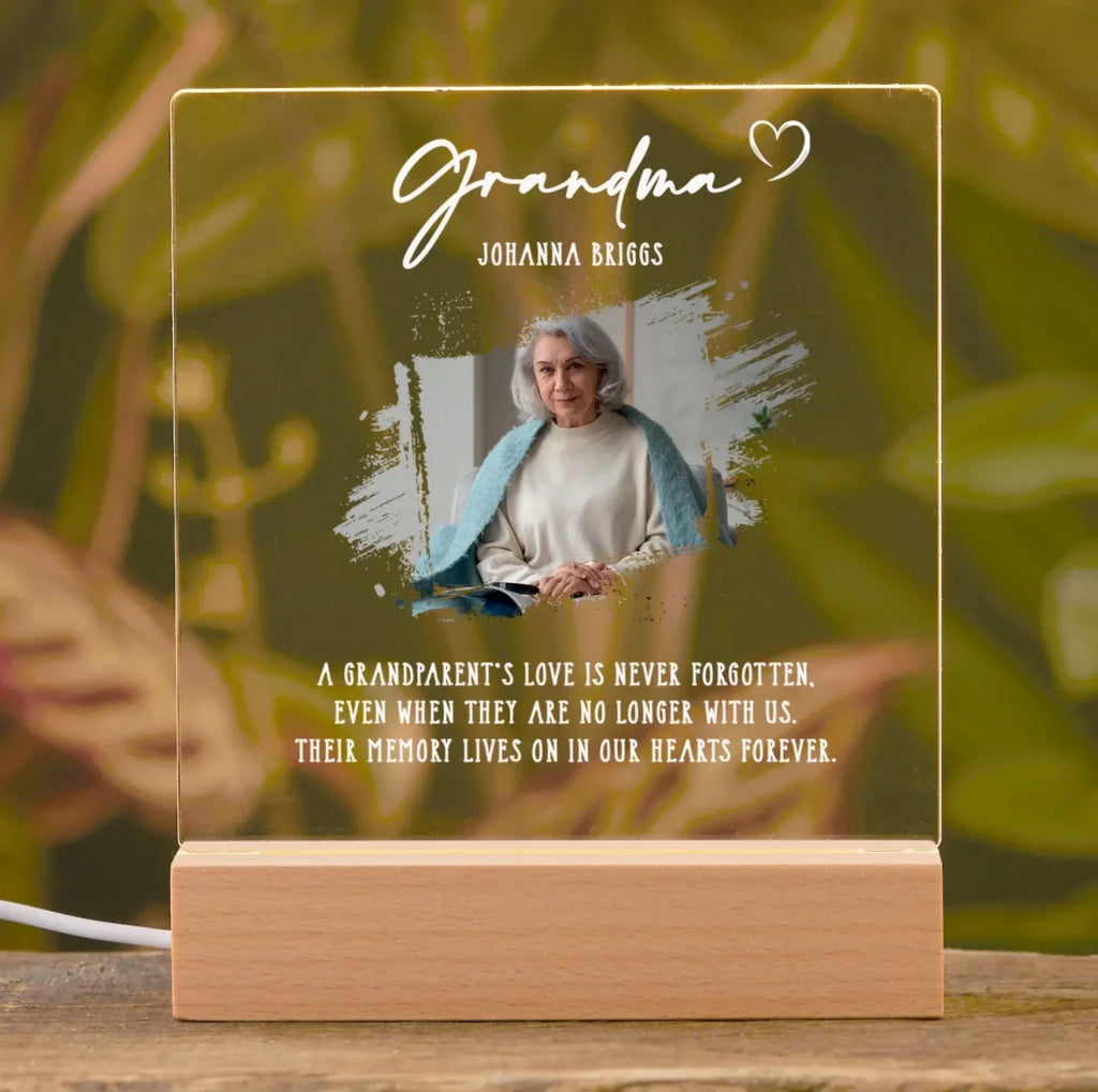 personalized photo with name night light photo tribute