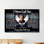 angel wings canvas personalized photo with name wall art memorial keepsake poster and canvas