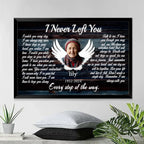 personalized photo with name angel wings canvas wooden wall art keepsake poster and canvas
